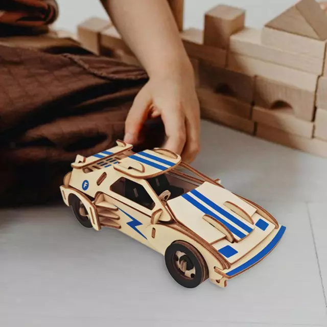 3D Puzzles Model Car Set Wood Car Building Toy for Kids Holidays Gift