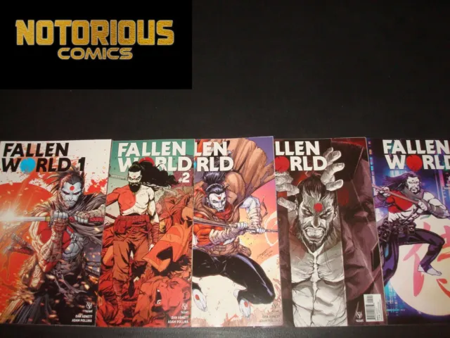 Fallen World 1-5 Complete Comic Lot Run Set Abnett Valiant Collection