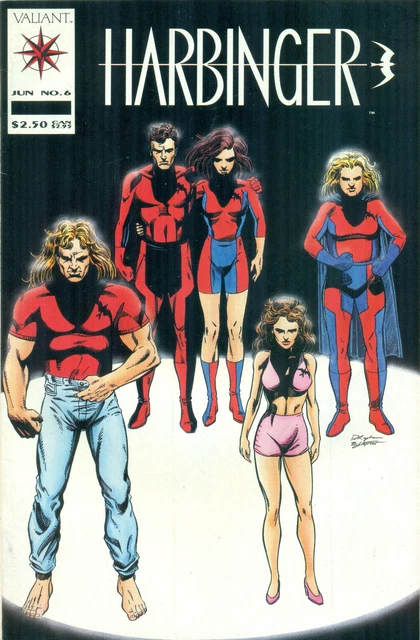 Harbinger #6 By Jim Shooter David Lapham Solar Toyo Harada w/Coupon Valiant 1992