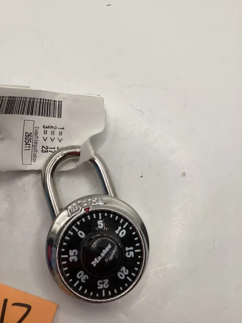 Master Lock 1525STK Combination Padlock Key V647