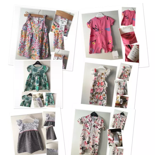 Baby Mädchen Multilisting Sommerkleider Outfits Bademode 6-9 MONATE NÄCHSTE M&S 2