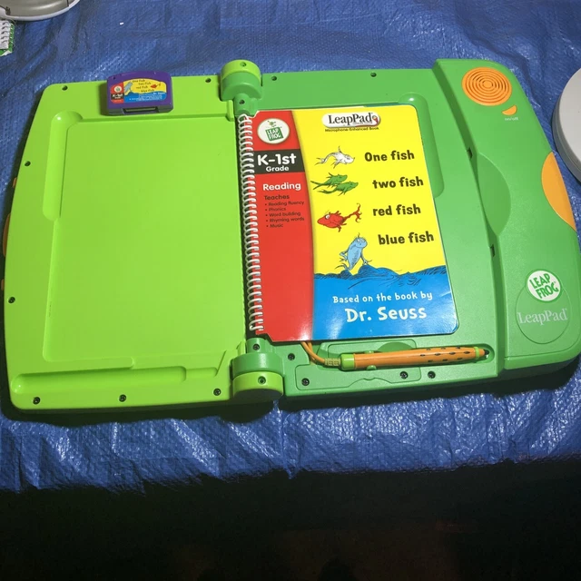 LEAPFROG LEAPPAD LEARNING System With One Fish Two Red Fish Blue Fish