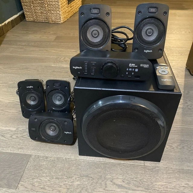 LOGITECH Z906 THX 5.1 Surround Sound Speakers Black £150.00 PicClick UK