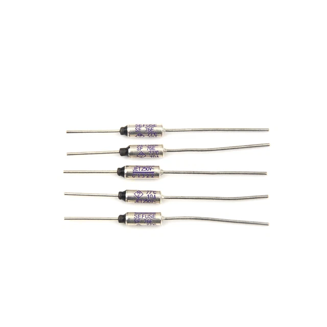 5pcs SF76E Sefuse Cutoffs  Thermal Fuse 77°C 77 Celsius Degree 10A 2_tu
