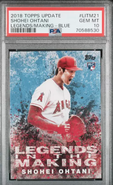 PSA 10 SHOHEI OHTANI 2018 TOPPS UPDATE Legends in the Making BLUE RC GEM MINT