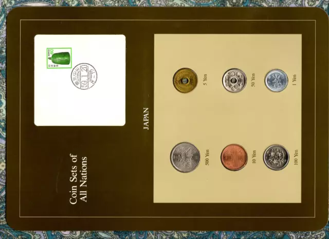 Coin Sets of All Nations Japan 1980-1983 UNC 100 Yen 1981 500 Yen 1983