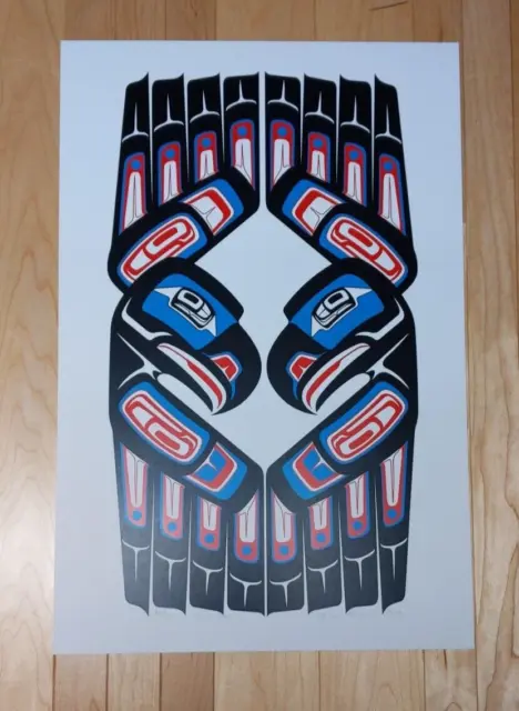 Twin Eagles by Eric Parnell Haida Signed Limited Edition Print 90/100 Native Art