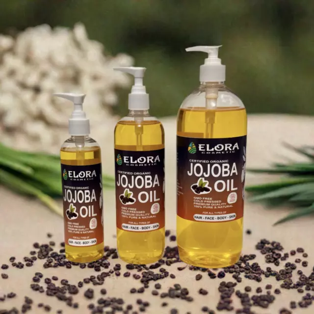 Jojoba oil organic, Cold pressed, 100% Pure, Excellent for skin care, Free post.