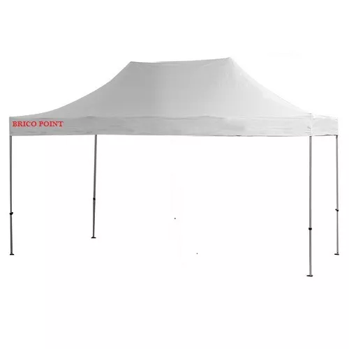 Gazebo box rapido tendone pieghevole telescopico 3X4,5 mt Bianco mercatini fiere