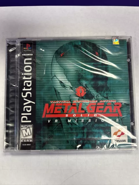 NEW Factory Sealed Metal Gear Solid VR Missions Sony PlayStation 1 1999 PS1 PSX