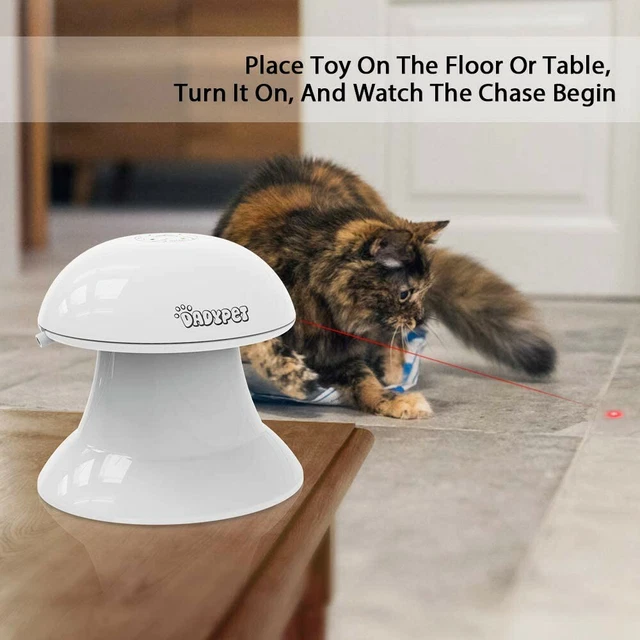 Jouet pour Chats Electronique Automatique Interactif 2 en 1 Plume et Point rouge