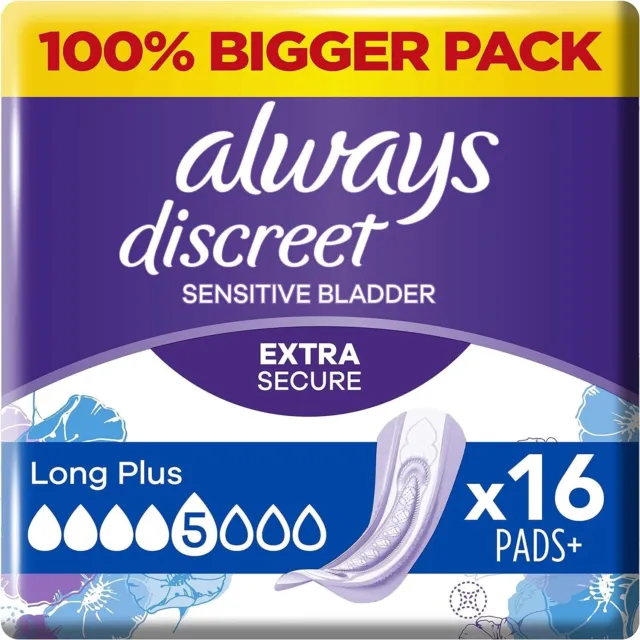 2 X 💖 Always Discreet Bladder Leak 💖 Pants Plus Medium Large - COUPON  14-24pk £17.00 - PicClick UK