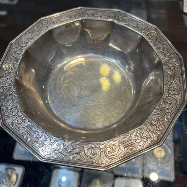 Tiffany And Co. Makers Sterling Bowl #17717c. 1928