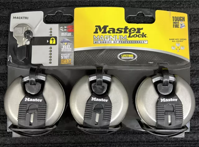 Brand New MasterLock Magnum Keyed Padlock P18663 - AVW