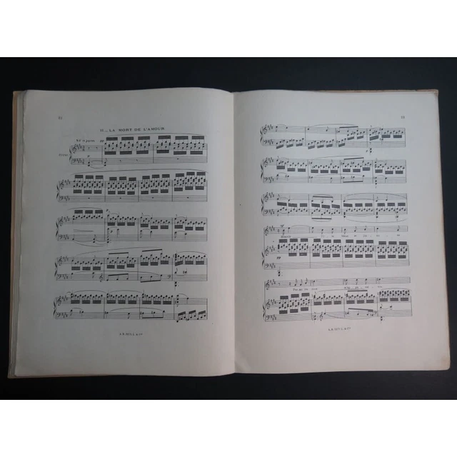 CHAUSSON Ernest Poème de l'Amour et de la Mer Chant Piano 1948 4