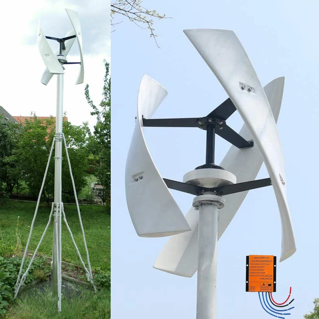 OUKANING 100W Vertikal-Windgenerator - Komplettset Für 12V/24V Mit Spiraldesign