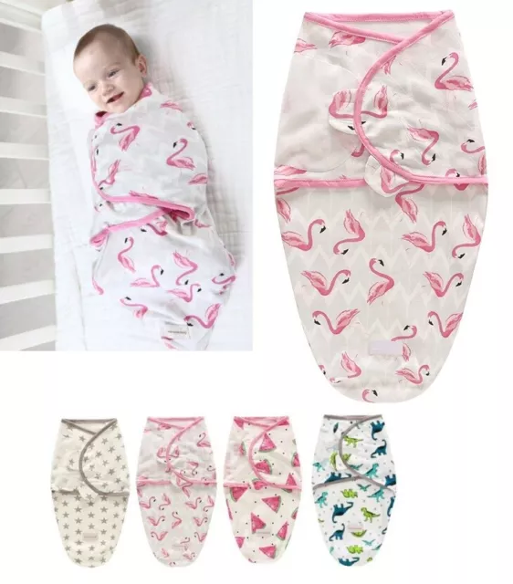 Baby Swaddle Blanket Wrap for Newborn & Infant 0-6 Months Breathable Sleep Sack