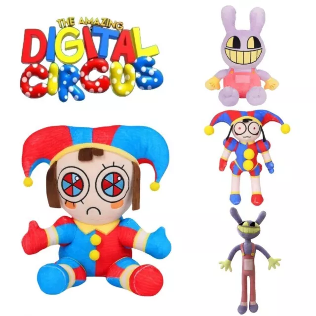 The Amazing Digital Circus Pomni Jax Stuffed Plush Doll Cute Toys Kids Xmas Gift