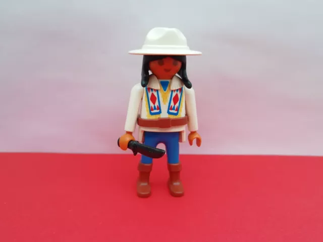 PLAYMOBIL Western - INDIAN SCOUT  WILDLIFE-RANGER aus 3830  HUT GETAUSCHT