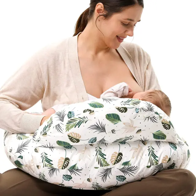 Nursing Pillow Breastfeeding plus Size Adjustable Waist Strap Removable Cover