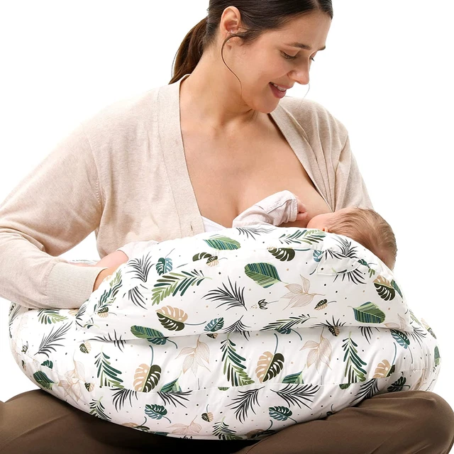 Nursing Pillow Breastfeeding plus Size Adjustable Waist Strap Removable Cover