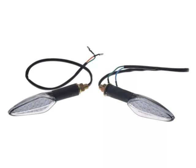 2x Blinker Vorne Rechts und Links LED Klar für JUNAK 126 Blinkleuchte ECE - E24