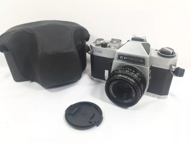 Cámara fotográfica Chinon CS vintage 35 mm réflex con lente de 50 mm 2,8 ID1050 B01