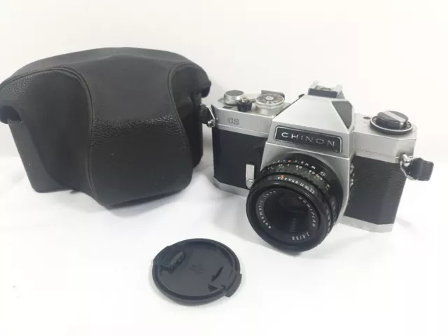 Chinon CS Vintage 35mm SLR Film Camera with 50 mm 2.8 Lens ID1050 B01