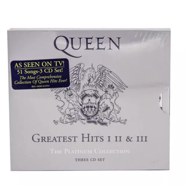 Queen - Greatest Hits I II & III - Die Platin-Sammlung 51 Hits 3CD Box Set