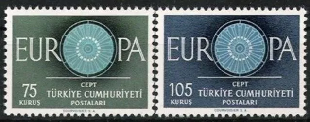 Türkei Nr.1774/75 ** Europa, Cept 1960, postfrisch