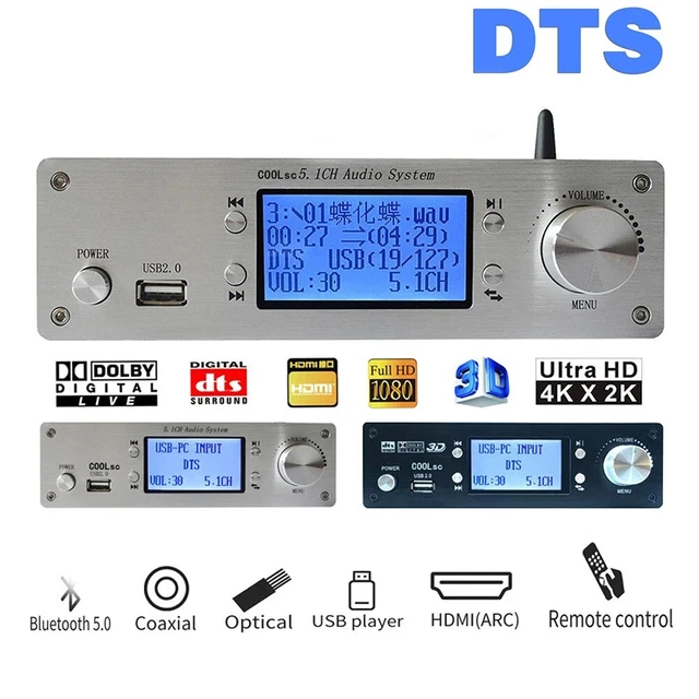HDMI DTS Dolby AC3 Atmos Decoder 5.1 Lossless U Disk Playback DSD Bluetooth 5.0 Fiber Coaxial Audio Dac Flac Pcusb Splitter I.1005144510