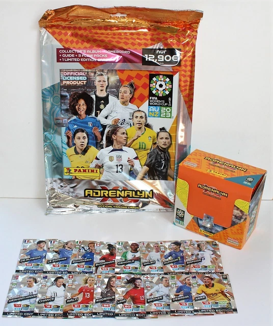 PANINI ADRENALYN XL Womens World Cup 2023 Starter + Box + 17 x limited
