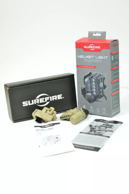 Surefire HL1-A-TN Helmet LED Tactical Light Mount BLUE White IR Flashlight . Surefire HL1-A-TN Helmet LED Tactical Light Mount BLUE White IR Flashlight .