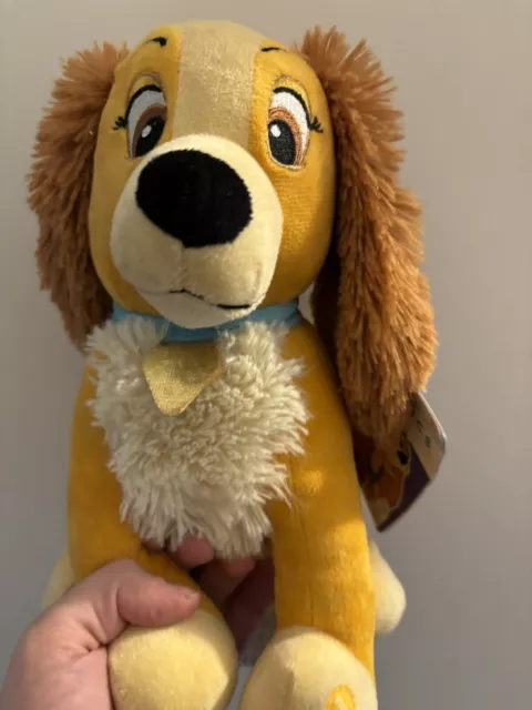 Disney store exclusive Lady And The Tramp Soft Toy plush Disney classic dog