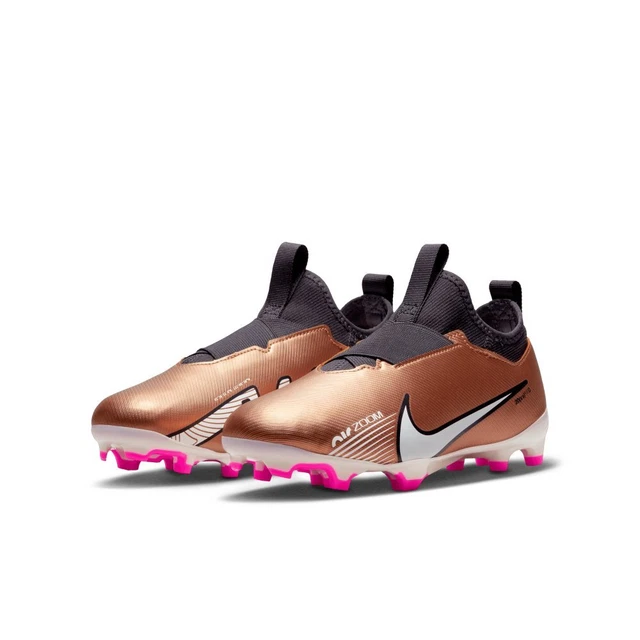 Nike Kinder Zoom Vapor 15 Academy FG/MG Fußballschuhe Kupfer/Schwarz DR6046-810