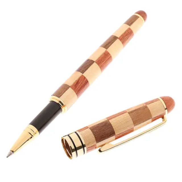 Wood Ballpoint Pen Sets, Luxury Gel Rollerball Writing Pens Men