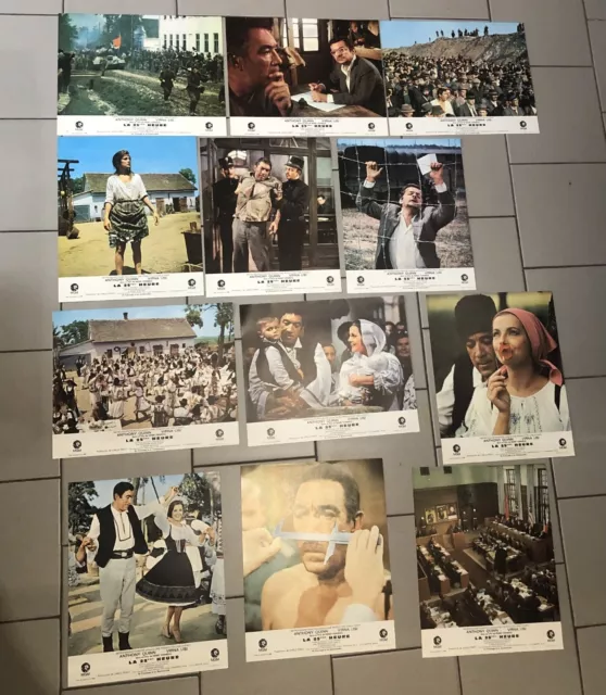 12 photos lobby cards - La 25ème heure - Henri Verneuil Anthony Quinn Virna Lisi