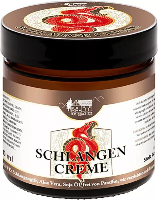 SCHLANGEN CREME 100ml Schlangencreme Anti Aging Falten Haut Balsam Salbe 02