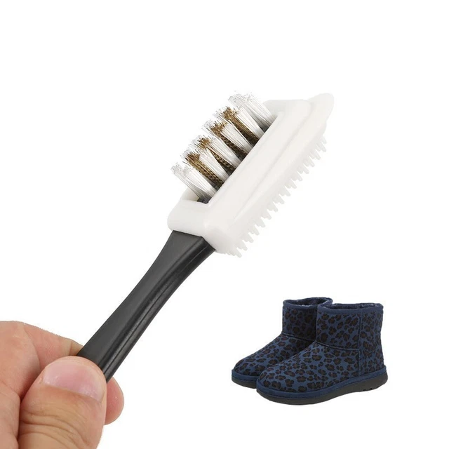 Brosse Pinceau,Pinceaux Douce Tête Nubuck Caoutchouc Spécial Daim Supérieur Doux