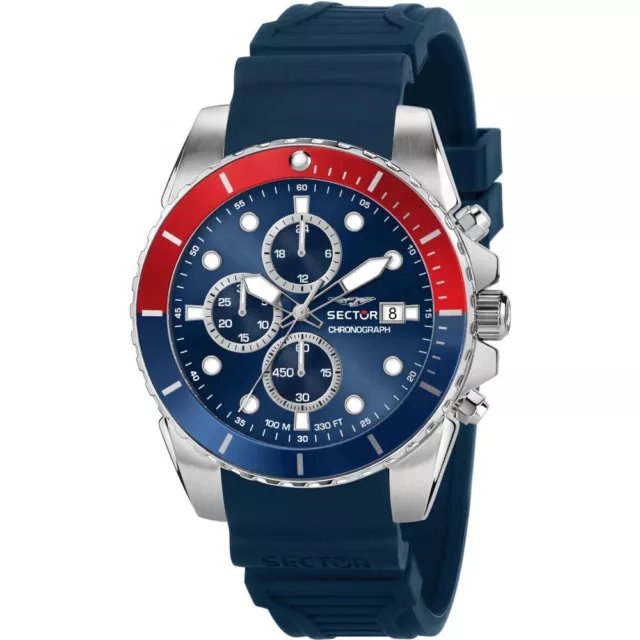 SECTOR 450 OROLOGIO UOMO R3271776010 BLU 43mm DATA LIST. 169€ SOTTOCOSTO