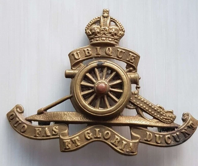 ORIGINAL WW2 ROYAL Artillery Serive Brass Cap Badge £5.00 - PicClick UK