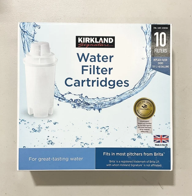 KIRKLAND SIGNATURE WATER Filter Cartridges 6 Count White 19.95 PicClick