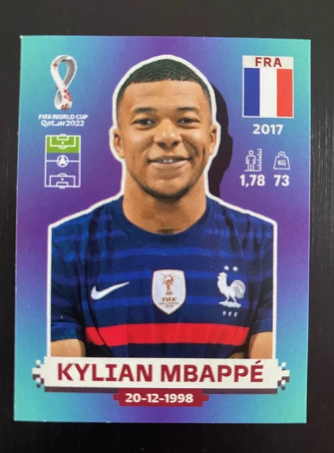 Panini Foot 2022 Ligue 1 - Sticker N°356 Kylian Mbappé (PSG) - Neuf, Non Collé