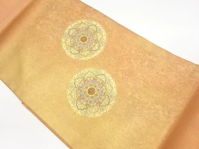 6640090: Japanese Kimono / Vintage Nagoya Obi / Kinsai / Embroidery / Flower Cre