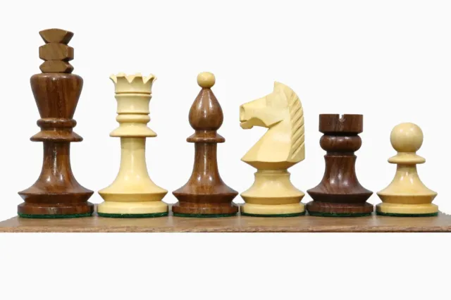 Reproduced Romanian-Hungarian Tournament Double Weighted Chess Pieces Sheesham