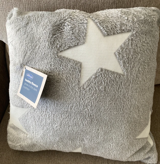 Cuscino in pile orsacchiotto Silentnight Glow in Dark morbido accogliente NUOVO & CON TAG SPEDIZIONE GRATUITA