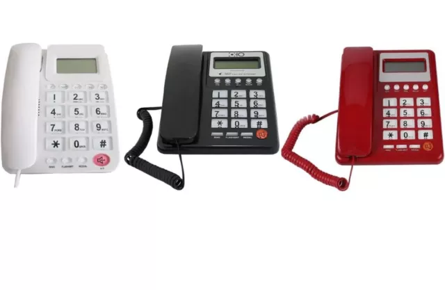 Telefono fisso con tasti grandi Per Casa Hotel Display calcolatrice FO-85011 CID