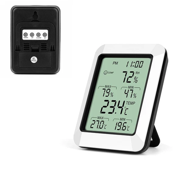 WALL MOUNTABLE HYGROMETER with Concise Temperature and Humidity