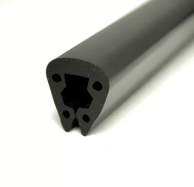 BOAT FENDER U Section 19Mm Riveted Flange Black Rubbing Strake 15 Mtr