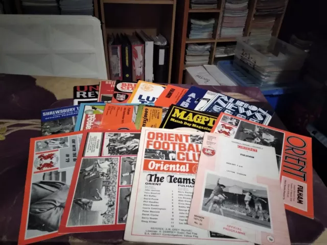 Fulham Away Football Programmes x 17 Various 1970's All Listed